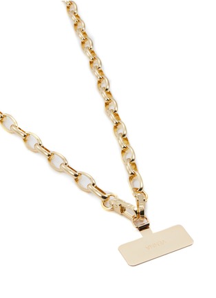 Detail View - Click To Enlarge - VENNA - Scarf Enlaced Chain Phone Strap