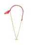 Main View - Click To Enlarge - VENNA - Scarf Enlaced Chain Phone Strap