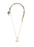 Main View - Click To Enlarge - VENNA - Scarf Enlaced Chain Phone Strap