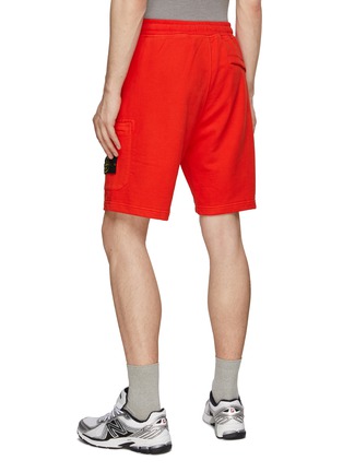 Back View - Click To Enlarge - STONE ISLAND - Cotton Fleece Shorts