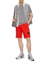 Figure View - Click To Enlarge - STONE ISLAND - Cotton Fleece Shorts