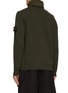 Back View - Click To Enlarge - STONE ISLAND - Wool Blend Zip Up Cardign