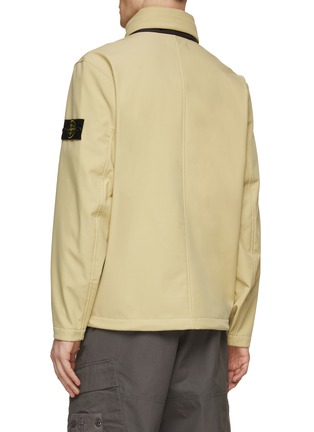 Back View - Click To Enlarge - STONE ISLAND - Stand Collar Zippered Jacket