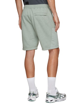Back View - Click To Enlarge - STONE ISLAND - Patch Pockets Fleece Shorts