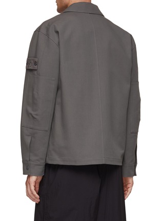 Back View - Click To Enlarge - STONE ISLAND - Ghost Zip Up Overshirt Jacket