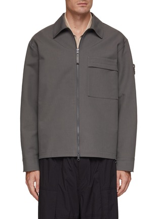 Main View - Click To Enlarge - STONE ISLAND - Ghost Zip Up Overshirt Jacket