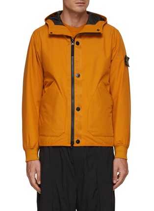 Main View - Click To Enlarge - STONE ISLAND - Logo Patch Zip Up Jacket