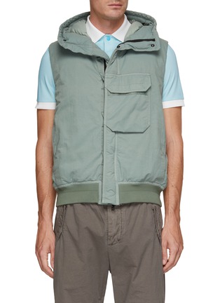 Main View - Click To Enlarge - STONE ISLAND - Hooded Zip Up Vest