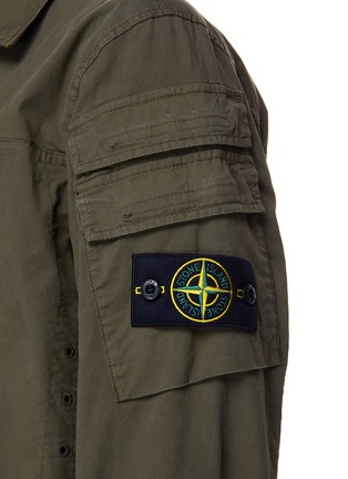  - STONE ISLAND - Sleeve Pocket Zip Up Overshirt