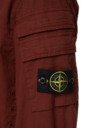  - STONE ISLAND - Cotton Blend Shirt Jacket