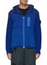 Main View - Click To Enlarge - STONE ISLAND - Hybrid Ribbed Sleeve Hooded Jacket