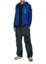 Figure View - Click To Enlarge - STONE ISLAND - Hybrid Ribbed Sleeve Hooded Jacket