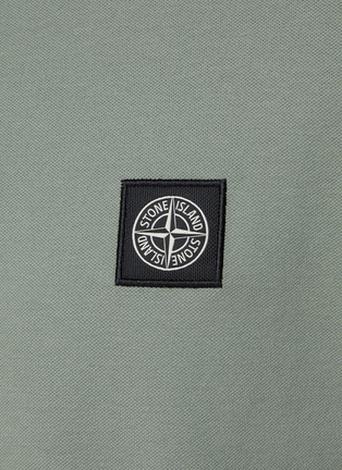  - STONE ISLAND - Cotton Blend Logo Polo Shirt