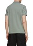Back View - Click To Enlarge - STONE ISLAND - Cotton Blend Logo Polo Shirt