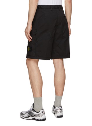 Back View - Click To Enlarge - STONE ISLAND - Supima Cotton Cargo Shorts
