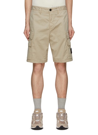 Main View - Click To Enlarge - STONE ISLAND - Supima Cotton Cargo Shorts