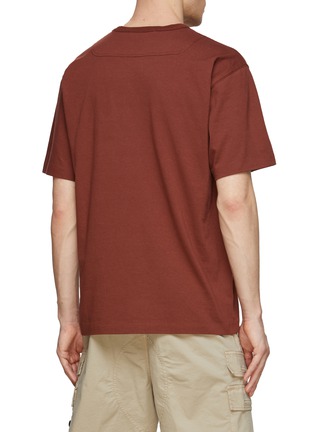 Back View - Click To Enlarge - STONE ISLAND - Cotton Logo T-Shirt