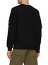 Back View - Click To Enlarge - STONE ISLAND - Pocket Sleeve Cotton Sweatshirt