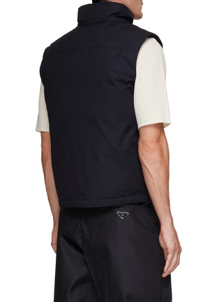 Back View - Click To Enlarge - STONE ISLAND - Ghost O Ventile Padded Stand Collar Vest