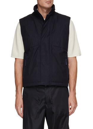 Main View - Click To Enlarge - STONE ISLAND - Ghost O Ventile Padded Stand Collar Vest