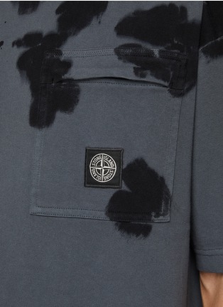  - STONE ISLAND - Painted Camouflage Cotton T-Shirt