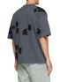 Back View - Click To Enlarge - STONE ISLAND - Painted Camouflage Cotton T-Shirt