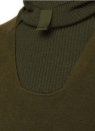  - STONE ISLAND - Raglan Sleeve Ribbed Hoodie