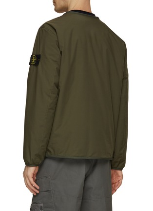 Back View - Click To Enlarge - STONE ISLAND - V-neckline Zip Up Jacket