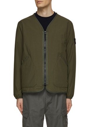 Main View - Click To Enlarge - STONE ISLAND - V-neckline Zip Up Jacket