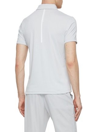 Back View - Click To Enlarge - GOSPHERES - Half Zip Polo Shirt