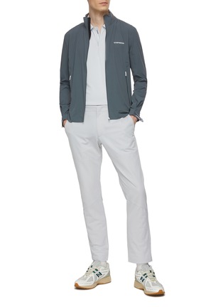 Figure View - Click To Enlarge - GOSPHERES - Half Zip Polo Shirt