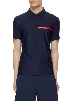 Main View - Click To Enlarge - GOSPHERES - ASCI Code Logo Polo Shirt