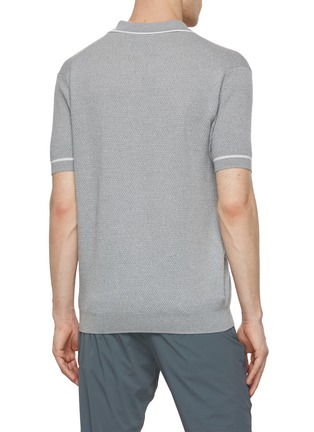 Back View - Click To Enlarge - GOSPHERES - Knitted Polo Shirt
