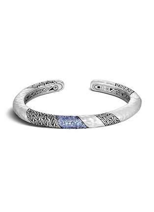 Main View - Click To Enlarge - JOHN HARDY - Classic Chain Sapphire Silver Bangle — Size M