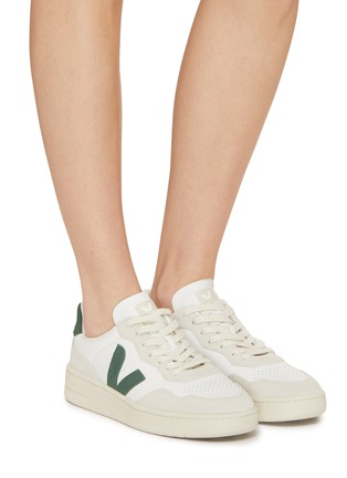 Figure View - Click To Enlarge - VEJA - V-90 Leather Suede Sneakers