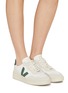 Figure View - Click To Enlarge - VEJA - V-90 Leather Suede Sneakers