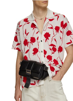 Figure View - Click To Enlarge - JACQUEMUS - La Banane Bambimou Leather Bum Bag