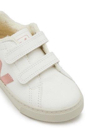 Detail View - Click To Enlarge - VEJA - Esplar Winter Toddlers Shearling Lined Leather Sneakers