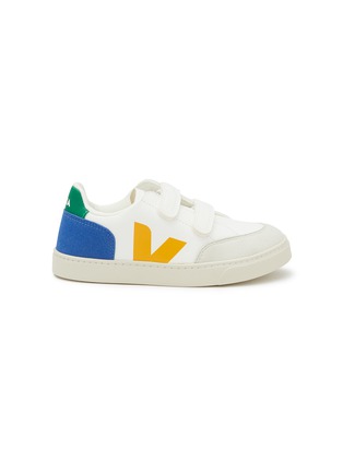 Main View - Click To Enlarge - VEJA - V-12 Kids Leather Velcro Sneakers