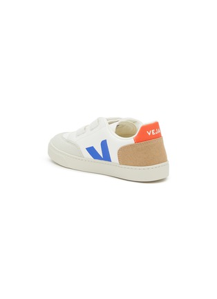 Detail View - Click To Enlarge - VEJA - V-12 Kids Leather Velcro Sneakers