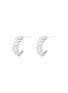 Main View - Click To Enlarge - SUZANNE KALAN - Fireworks Diamond 18K White Gold Mini Hoop Earrings