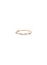 Main View - Click To Enlarge - SUZANNE KALAN - Thin Mix Mini Diamond 18K Rose Gold Half Eternity Band — Size 7