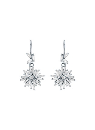 Main View - Click To Enlarge - SUZANNE KALAN - Fireworks Diamond 18K White Gold Drop Earrings