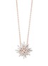 Main View - Click To Enlarge - SUZANNE KALAN - Diamond 18K Rose Gold Snowflake Pendant Necklace — 16"/18"