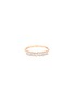 Main View - Click To Enlarge - SUZANNE KALAN - Classic Diamond 18K Rose Gold Mini Stacker Band — Size 6.5