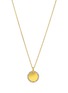 Main View - Click To Enlarge - SUZANNE KALAN - Golden Diamond 18K Gold Circle Mini Pendant Necklace