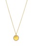 SUZANNE KALAN Golden Diamond 18K Gold Circle Mini Pendant Necklace