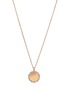 Main View - Click To Enlarge - SUZANNE KALAN - Golden Diamond 18K Rose Gold Mini Circle Pendant Necklace