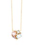 Main View - Click To Enlarge - SUZANNE KALAN - Amalfi Pastel Blossom Diamond Gemstones 14K Gold Pendant Necklace — 16"/18"