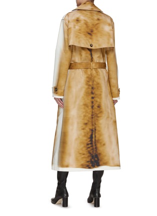 Back View - Click To Enlarge - LOEWE - Blurred Print Trench Coat